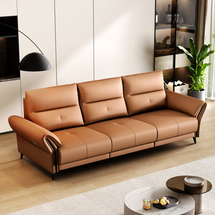 Wildon Home Breelan 112.5 Leather Power Reclining Sofa Wayfair